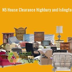 N5 house clearance Highbury and Islington