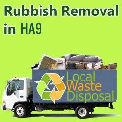 rubbish removal in HA9