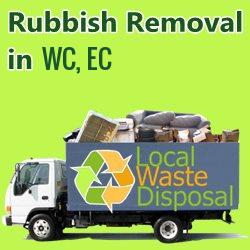 rubbish removal in WC, EC