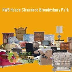 NW6 house clearance Brondesbury Park