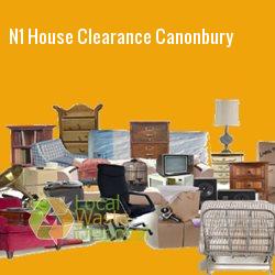 N1 house clearance Canonbury