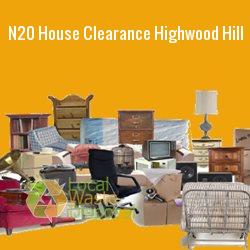 N20 house clearance Highwood Hill