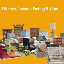 E15 house clearance Pudding Mill Lane