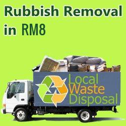 rubbish removal in RM8