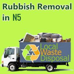 rubbish removal in N5