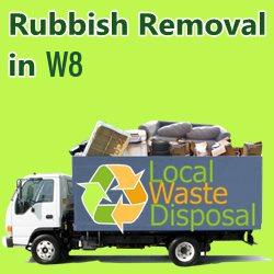 rubbish removal in W8