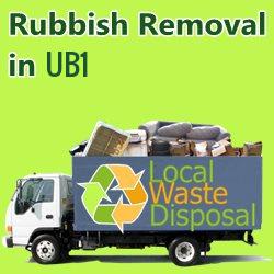 rubbish removal in UB1