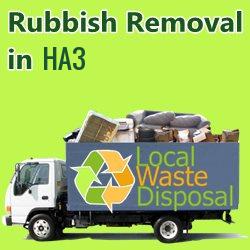 rubbish removal in HA3