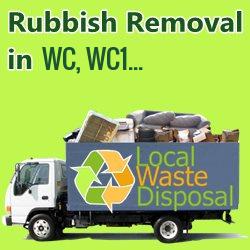 rubbish removal in WC, WC1...